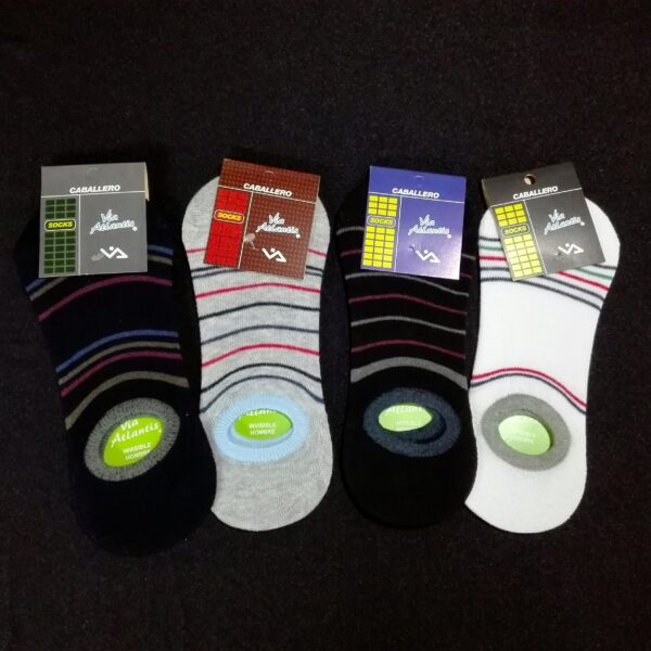 Zoquetes Invisibles Via Atlantis Hombre/Mujer Pack x 6