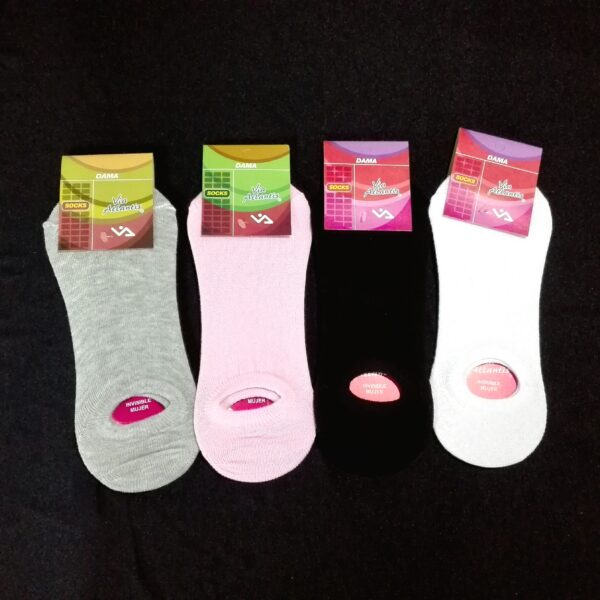 Zoquetes Invisibles Via Atlantis Hombre/Mujer Pack x 6 - Imagen 4