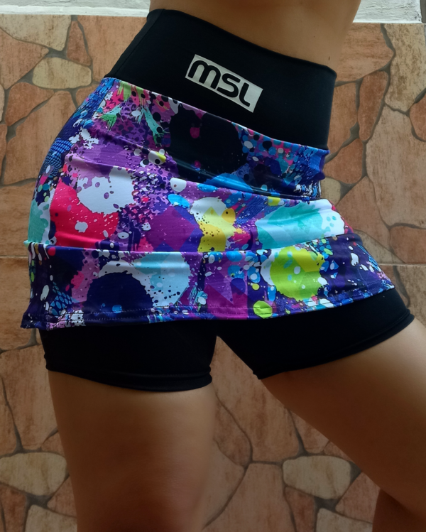 Short Pollera Galaxy cintura negra - Imagen 2