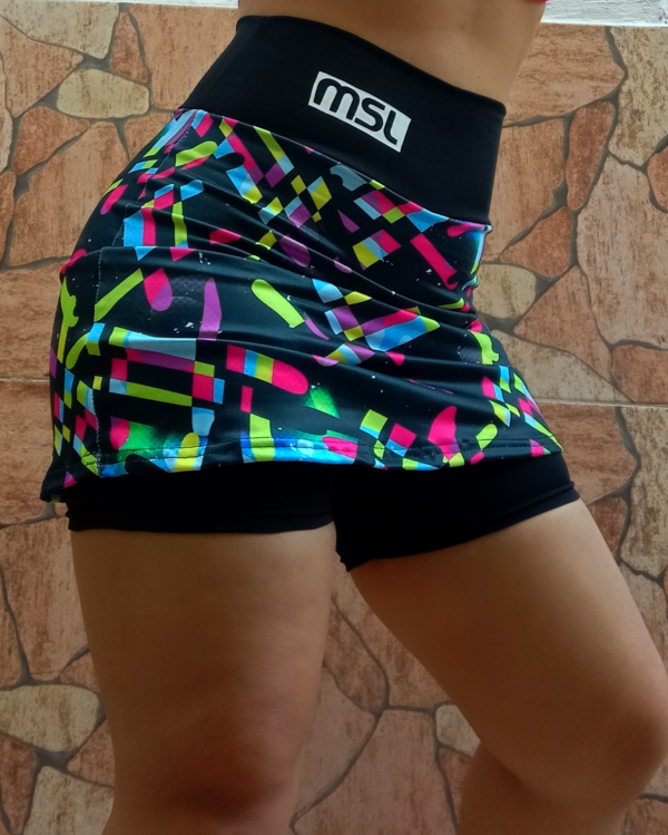 Short Pollera Galaxy cintura negra - Imagen 3