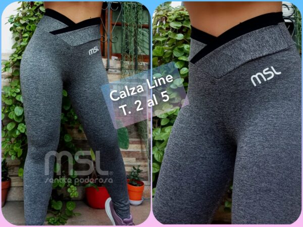 Calza MSL Line GRIS T.2 al 5 (Pack x 4)