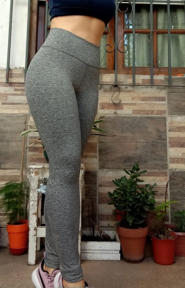 Calzas lisas **GRIS JASPEADO**