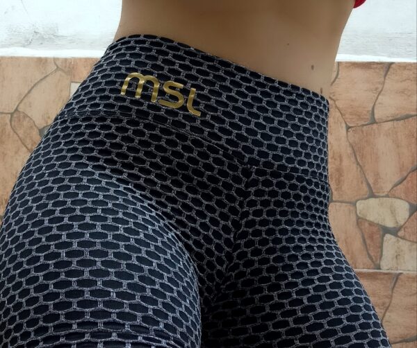 Calzas msl "Panal" **Anticelulitis** gris con negro