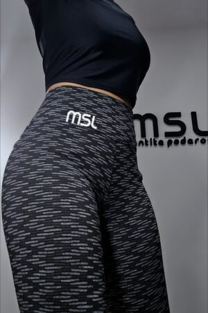 Calzas msl "ziggy" Anticelulitis **negro c/ gris** calidad premium