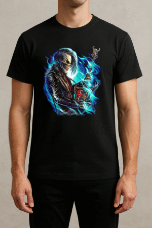 Remera Fanwear Rock Skull Algodon *genderless*