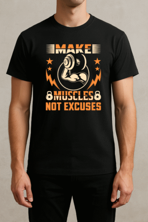 Remera Fanwear Make Muscles Algodon *genderless*