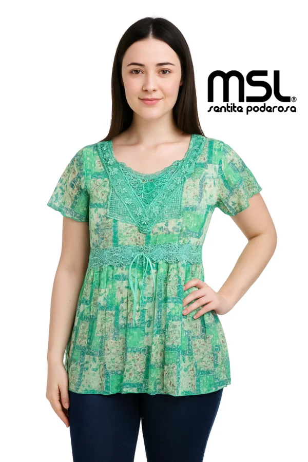 Blusa importada con encaje