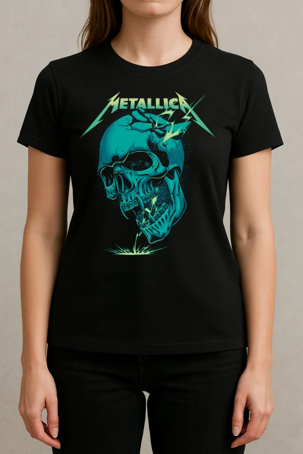 Remera Fanwear Metallica Algodon *genderless* - Imagen 2