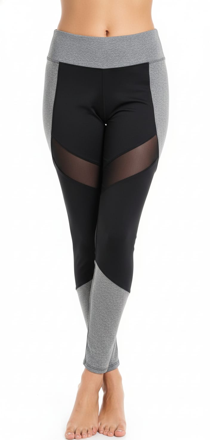 Calza combinada con transparencia T5 (Sin falla)