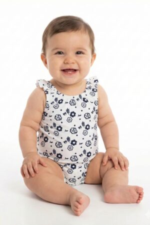 Malla 1 pieza bebe T6 blanco (Sin falla)