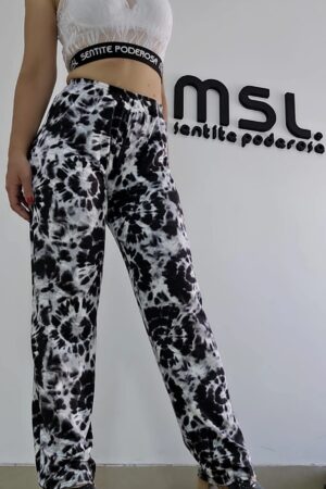 Pantalon recto estampado modal soft