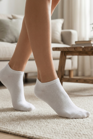 Medias Lisas Soquetes Importadas Mujer pack x3